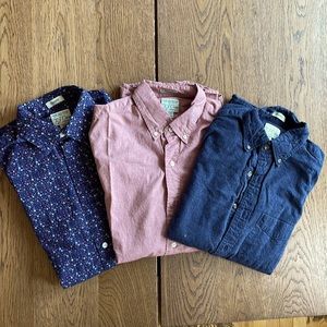 3 Men’s JCrew button down shirts